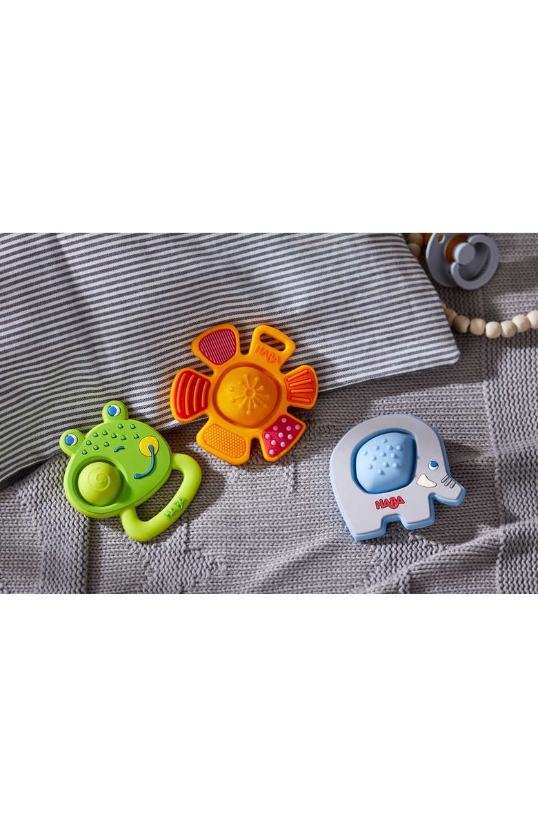 HABA Popping Frog Silicone Teething & Clutching Toy, Alternate, color, Multi