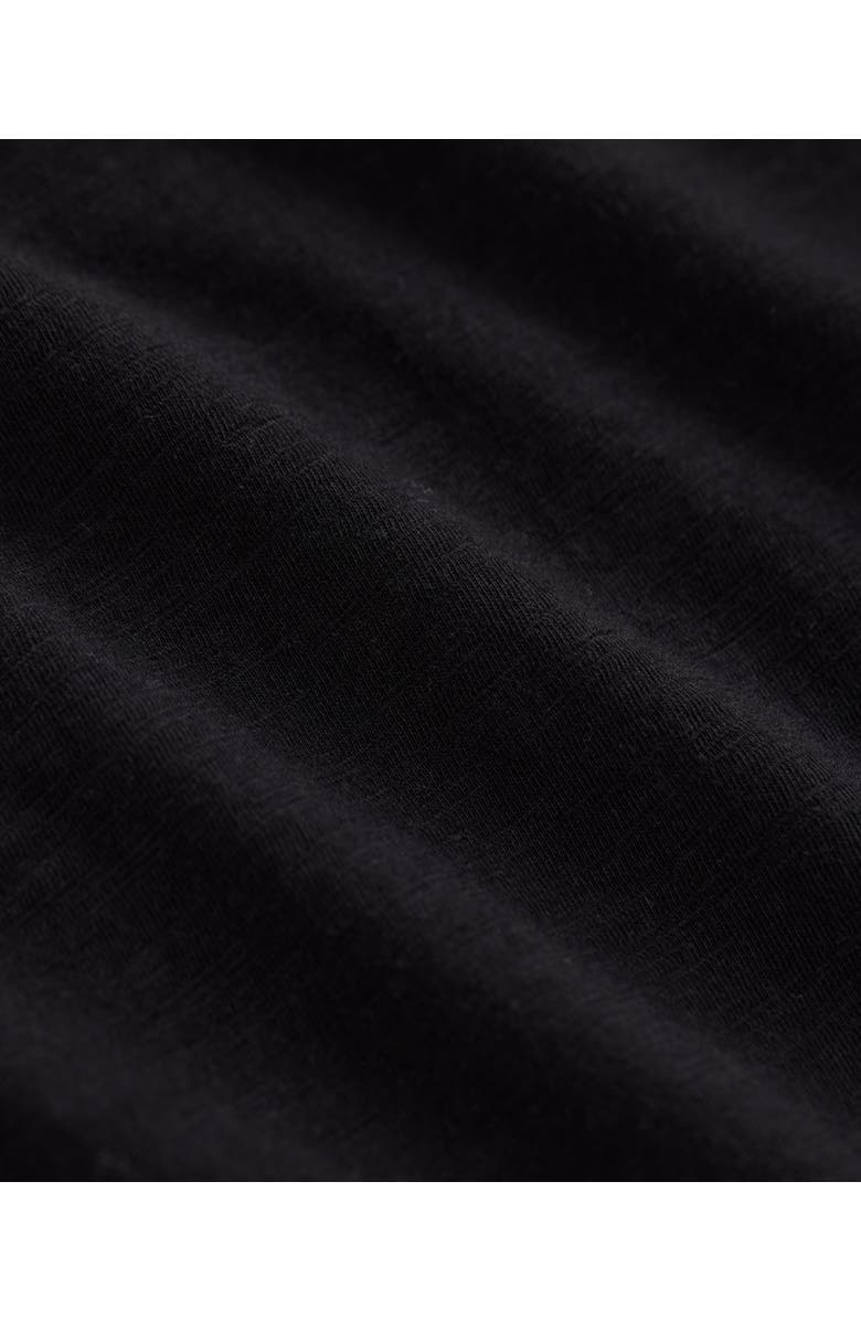 Pact Organic Cotton Relaxed Slub Henley Market Dress, Alternate, color, Black