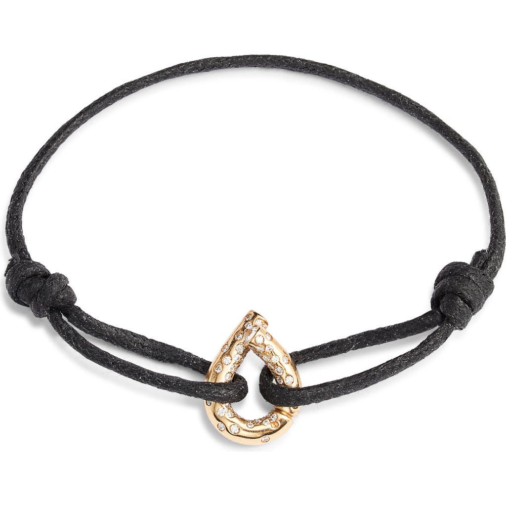 TABAYER Oera Edition Diamond Cotton Cord Bracelet in Yellow Gold  product