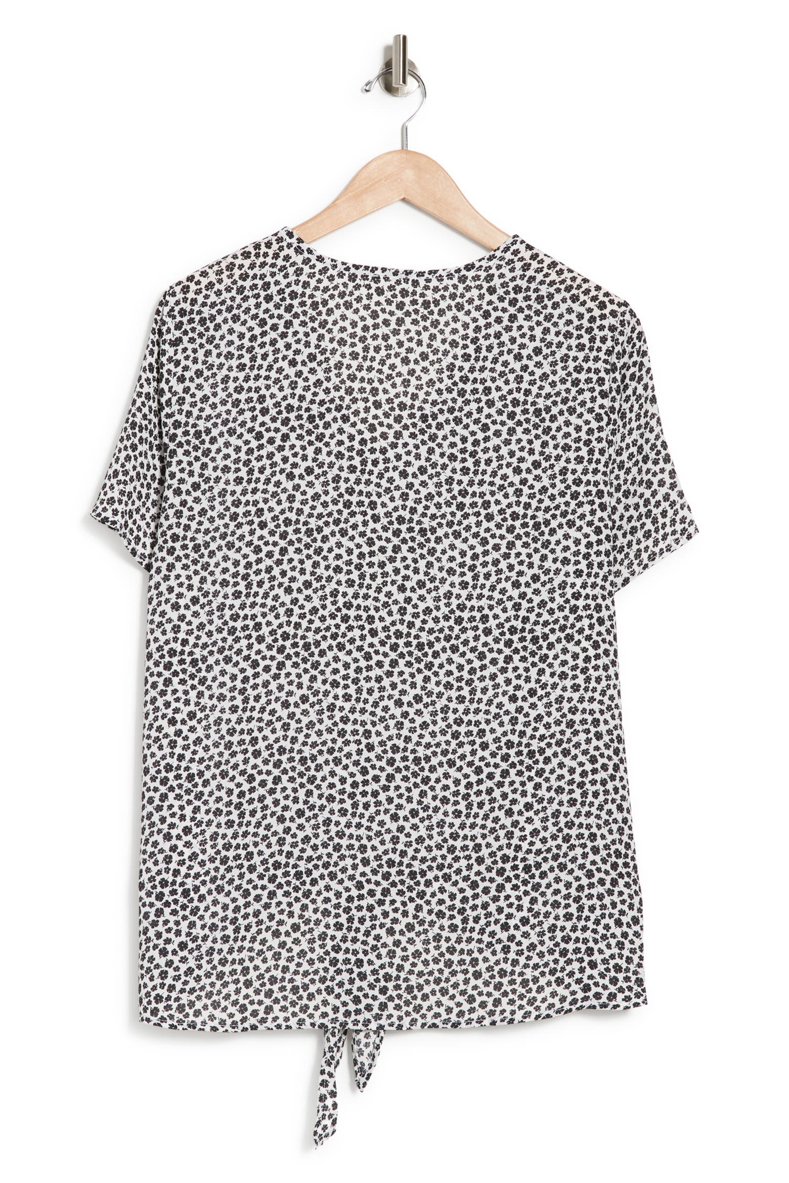 Short Line Model Pleione Short Sleeve V-Tie Front Top (Women) | Nordstromrack