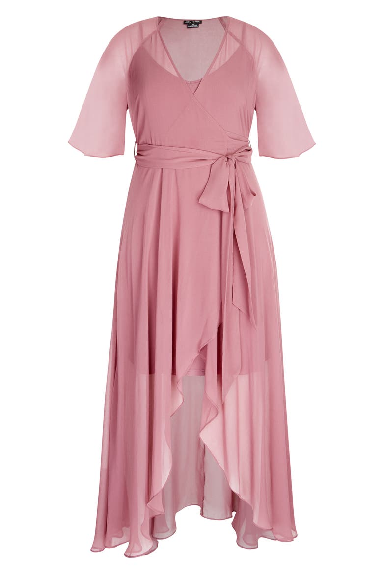Enthrall Me High/Low Dress, Alternate, color, ROSE
