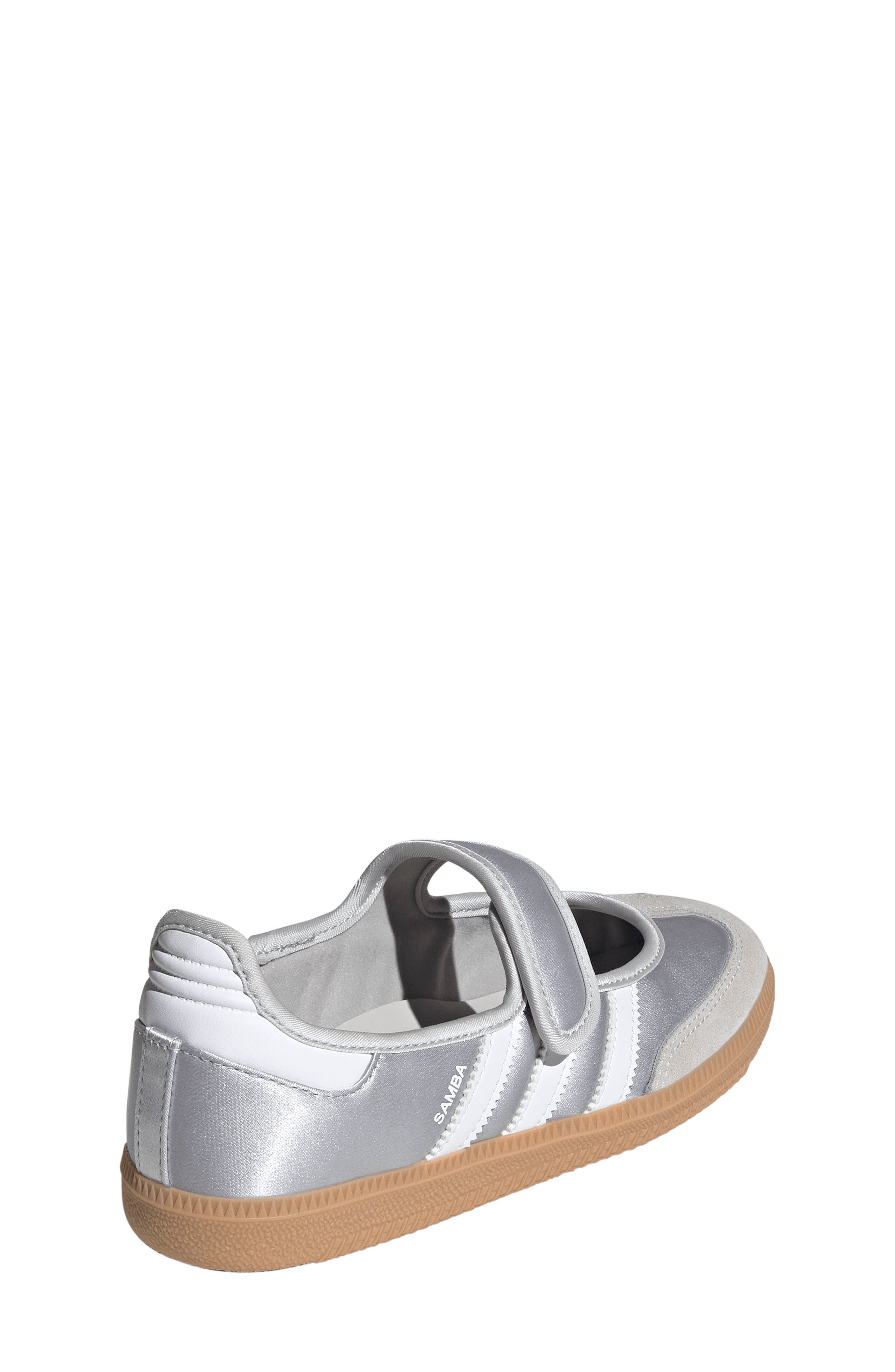 Kids' Samba Jane Sneaker, Alternate, color, SILVER/ WHITE/ GUM