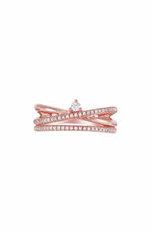 Frankie & Zoe Diamond Crisscross Ring