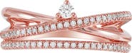 Frankie & Zoe Diamond Crisscross Ring