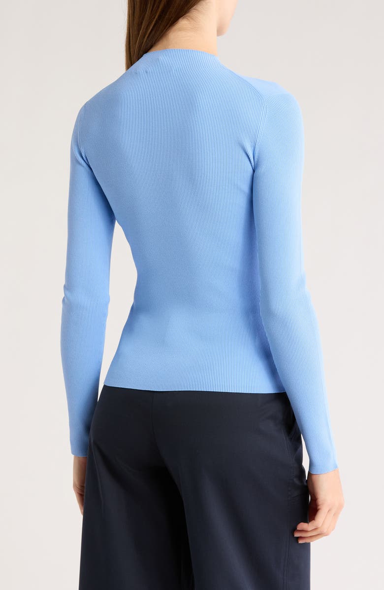 Theory Leenda Mock Neck Ribbed Sweater, Alternate, color, 