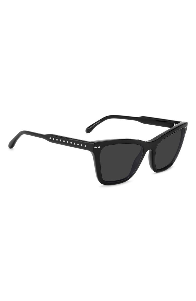 Isabel Marant 55mm Cat Eye Sunglasses, Alternate, color, Black/ Grey
