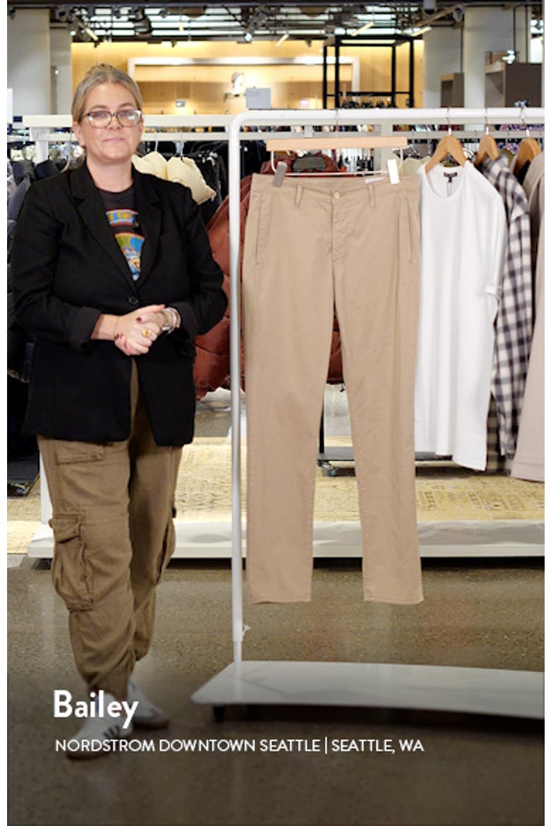 Kullen Flat Front Stretch Sateen Chinos video