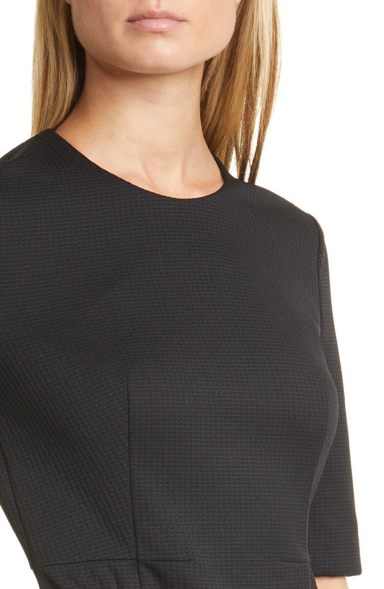 BOSS Daxine Textured Sheath Dress, Alternate, color,