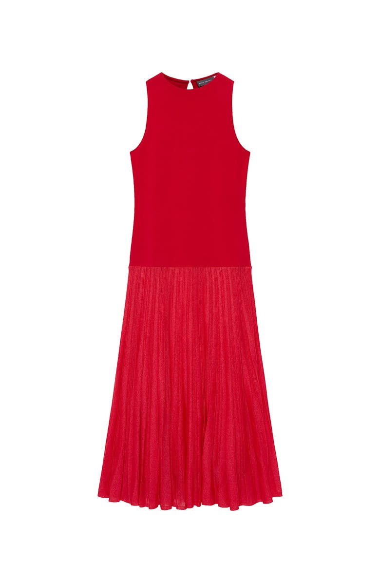 MINT VELVET Knit Pleated Maxi Dress, Alternate, color, Red