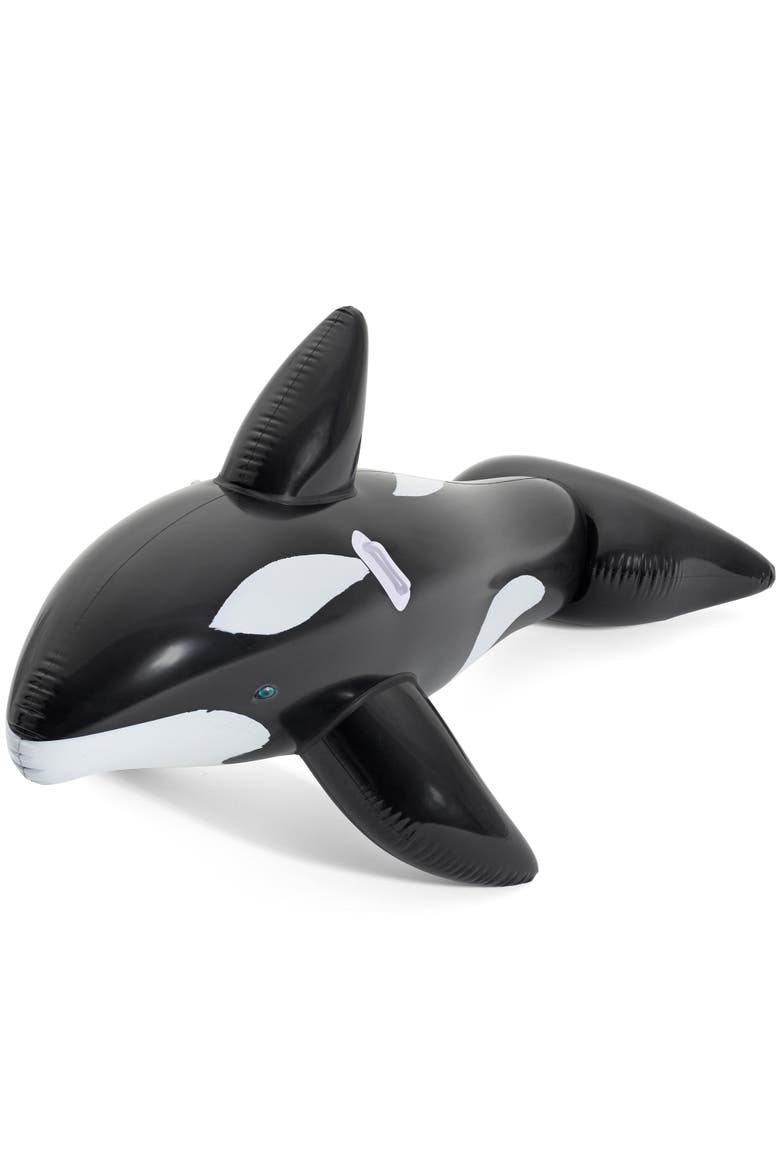Jumbo Whale Rider Inflatable Pool Float, Main, color, Multicolored