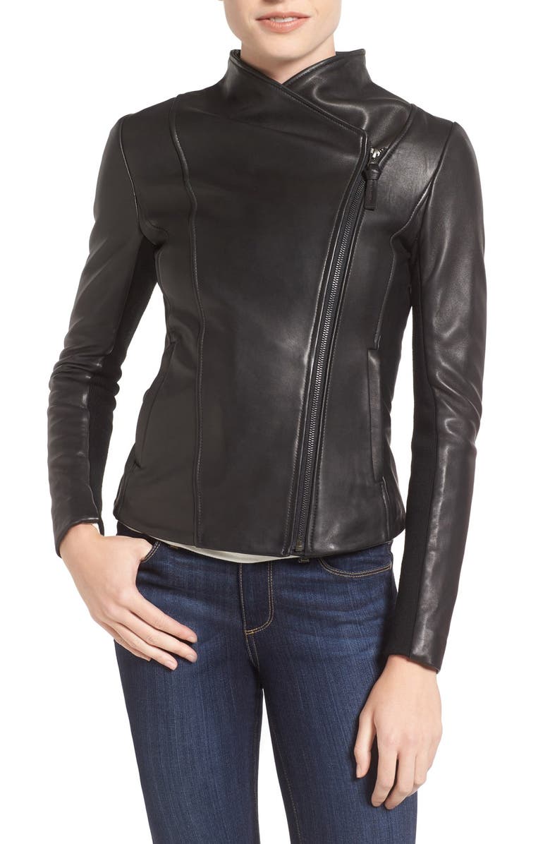 Mackage Leather Jacket, Alternate, color,