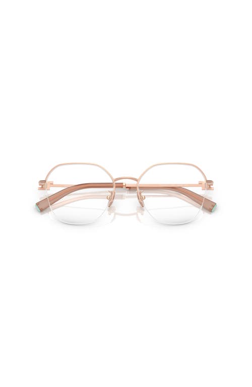 Tiffany & Co . 53mm Round Optical Glasses In Pink