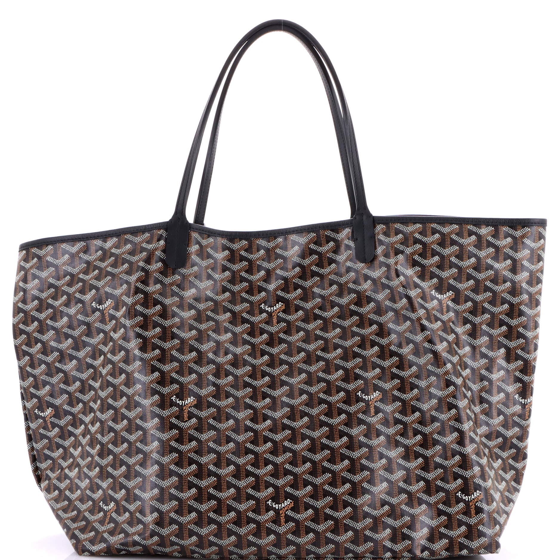 Pre-Owned Goyard Saint Louis Tote Coated Canvas GM, Main, color, 