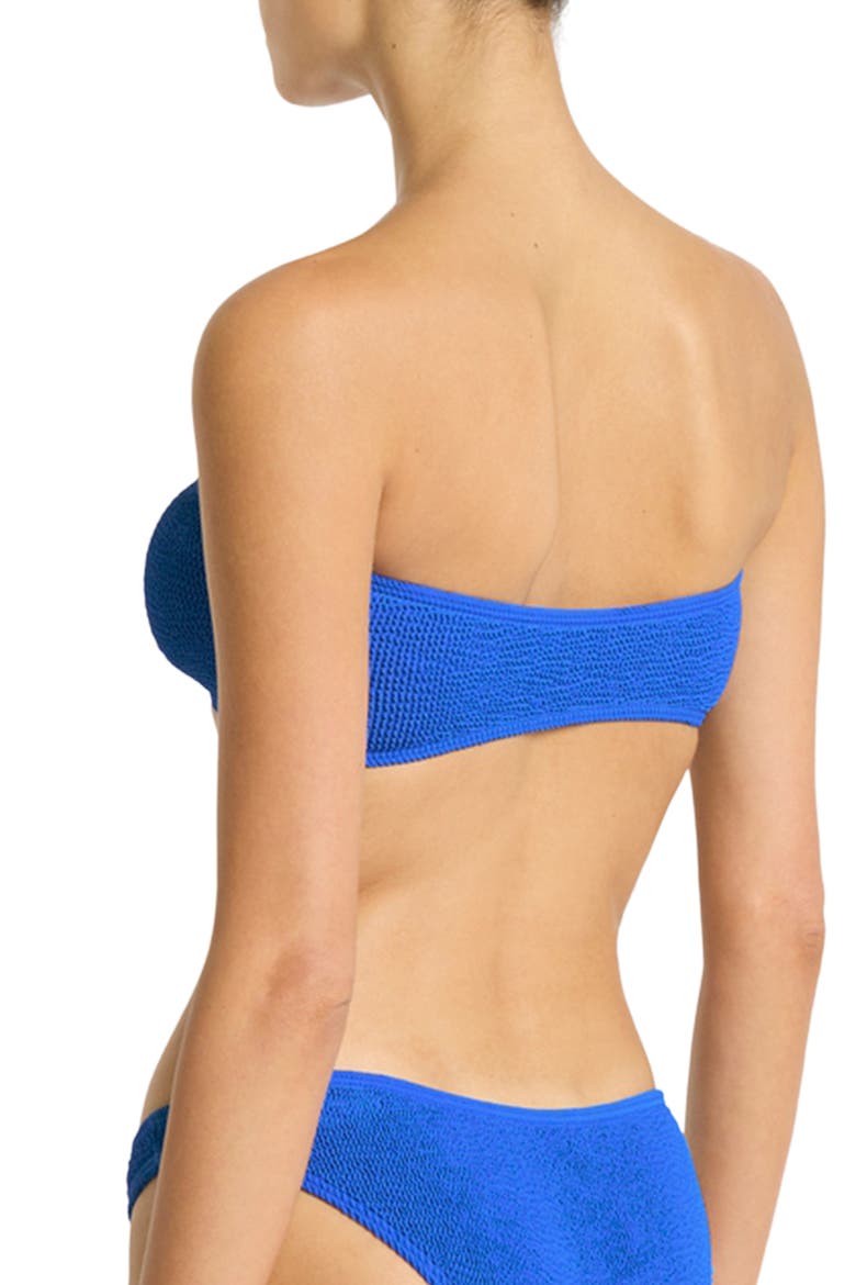 Blake U-Bar Bandeau Bikini Top, Alternate, color, COBALT RECYCLED