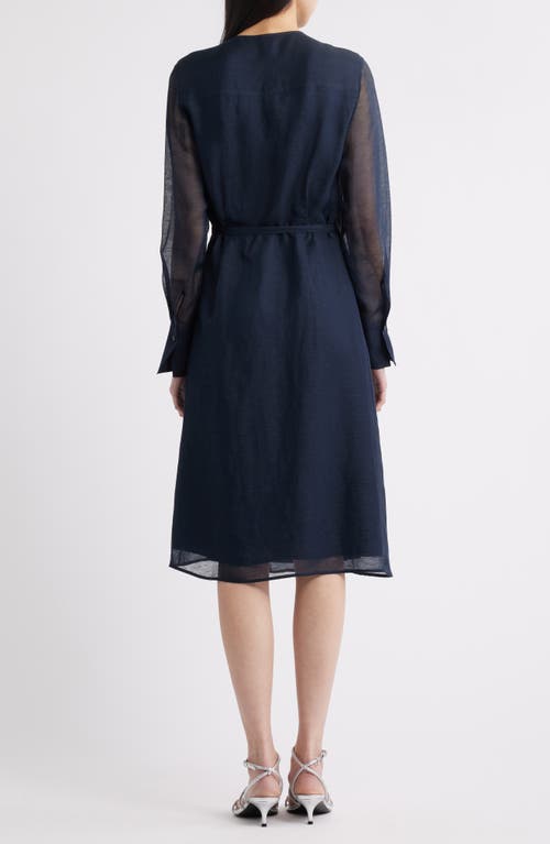 Hugo Boss Boss Dosala Long Sleeve Wrap Dress