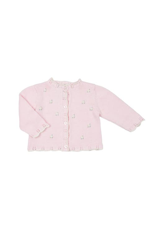 Rosette Knit Cardigan