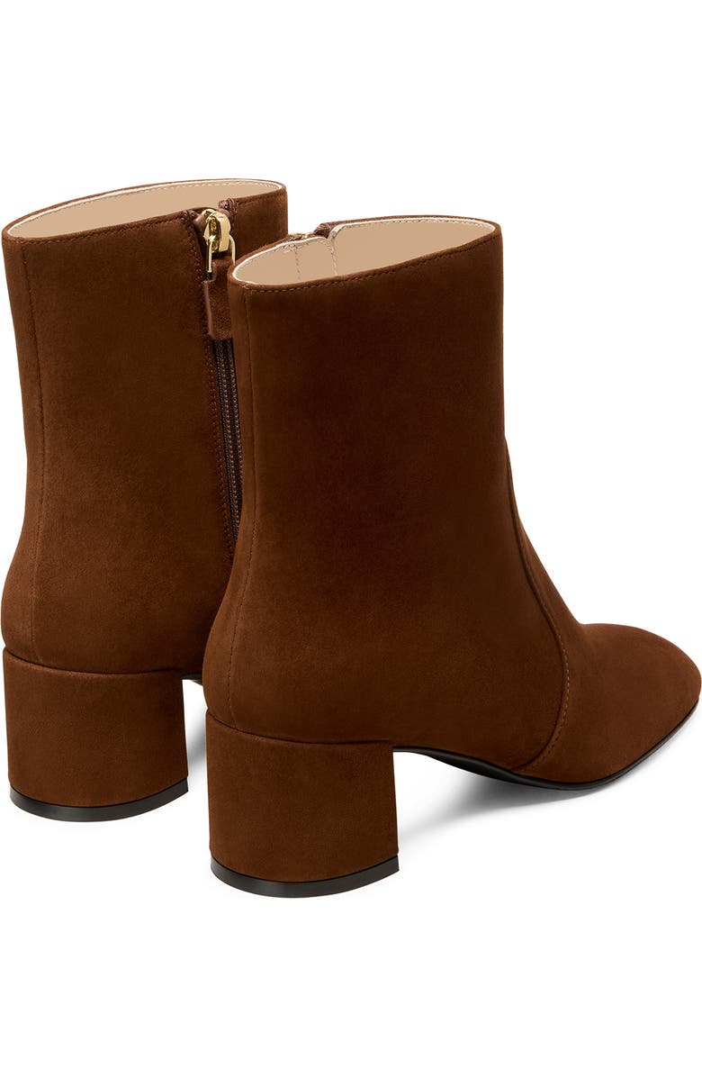 Stuart Weitzman Maeve Zip Bootie, Alternate, color, Deep Coffee