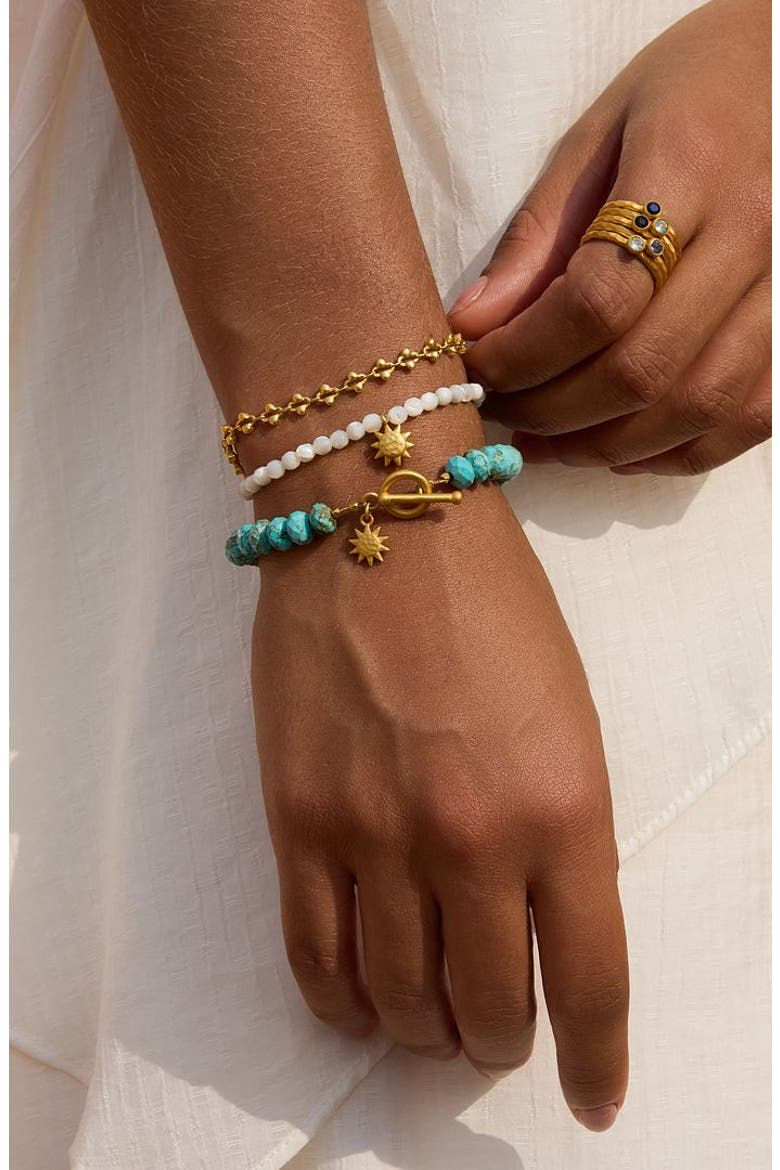Serene Spirit Howlite Toggle Bracelet, Alternate, color, Blue