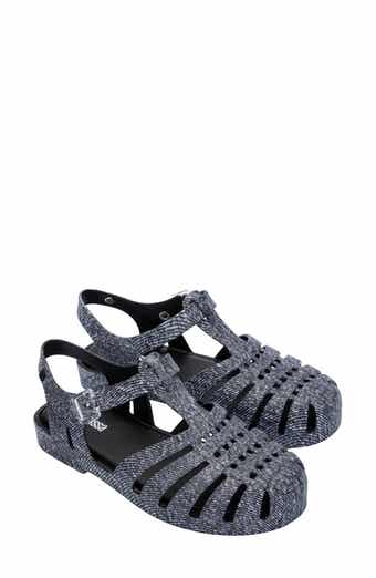 Melissa Possession Denim Print Fisherman Sandal