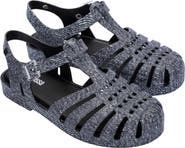 Melissa Possession Denim Print Fisherman Sandal
