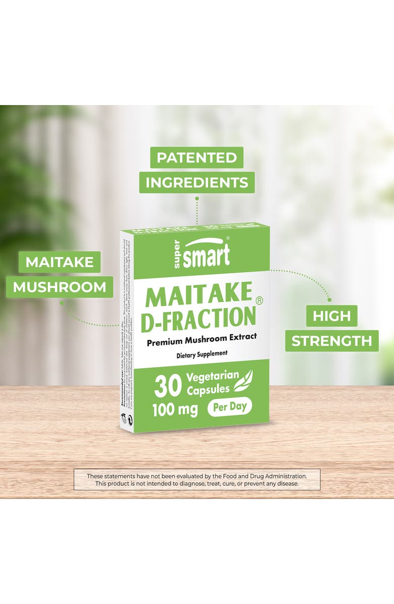SuperSmart Maitake D Fraction Pro 100mg, Alternate, color, NO COLOR