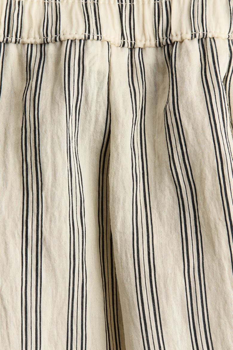 Drawstring Shorts, Alternate, color, Light beige/striped