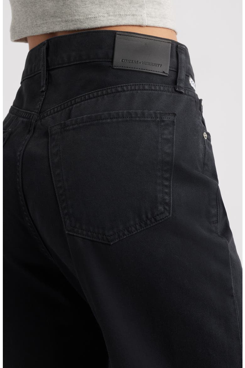 Miro High Waist Barrel Jeans, Alternate, color, WASHED BLACK