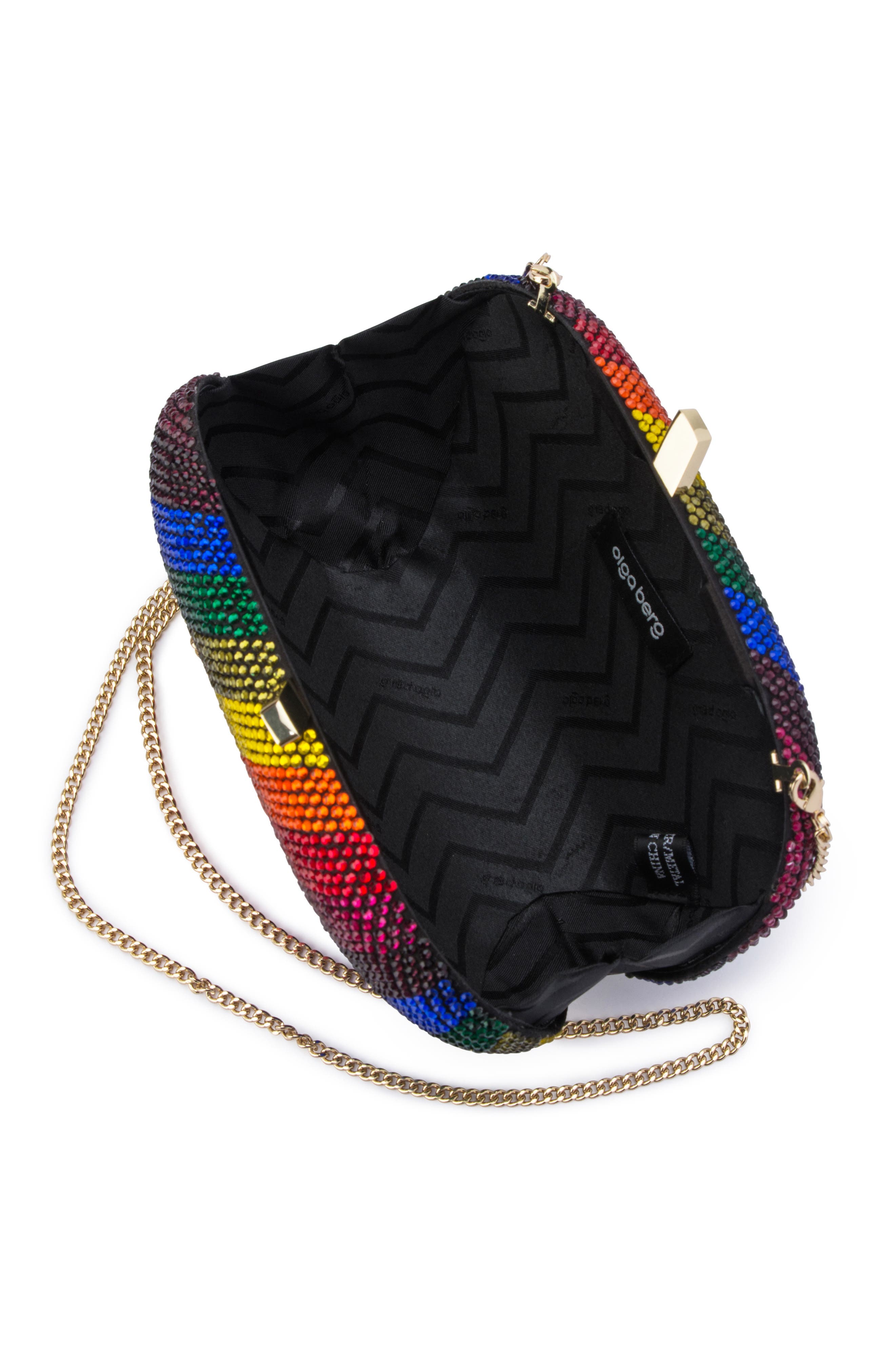 Olga Berg Pot of Gold Rainbow Clutch, Alternate, color, 