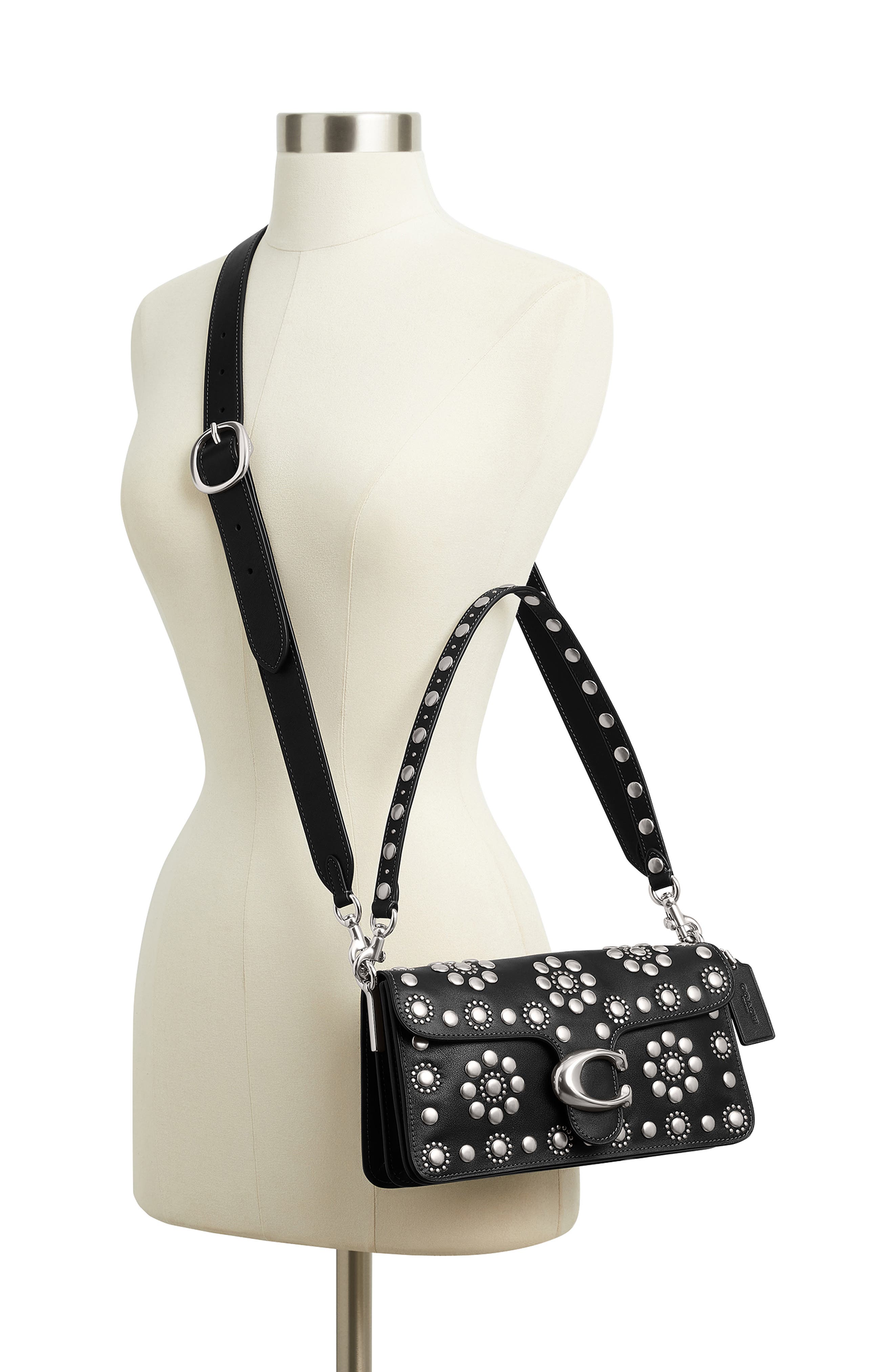 COACH Tabby Western Leather Shoulder Bag, Alternate, color, 