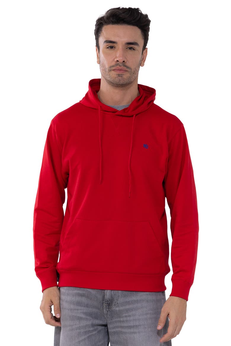 Pullover Hooded Sweatshirt, Main, color, Red