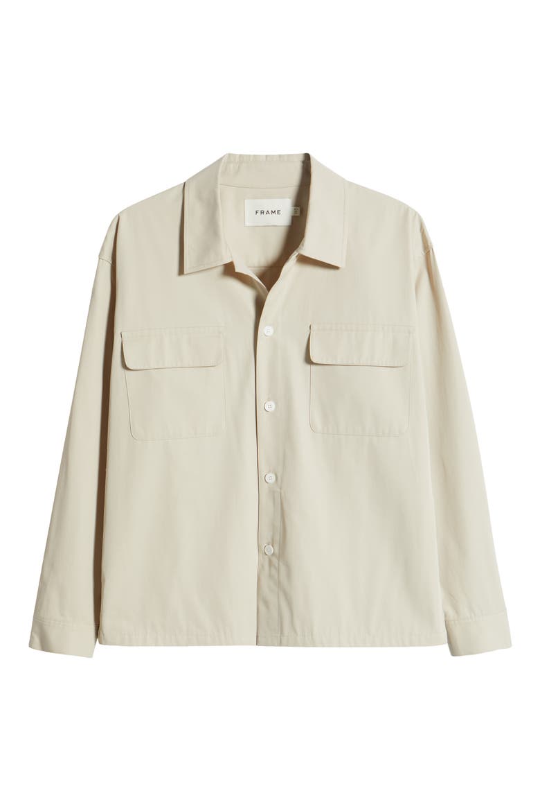 Double Pocket Overshirt, Alternate, color, LIGHT BEIGE