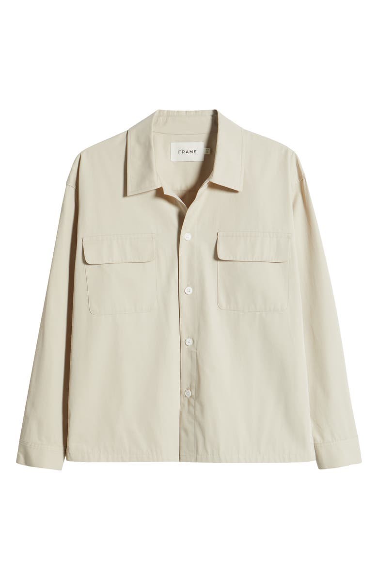 FRAME Double Pocket Overshirt, Alternate, color, Light Beige