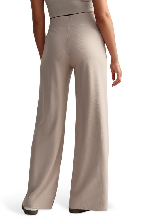 Rhone Ripple Wide Leg Sweatpants In Brown