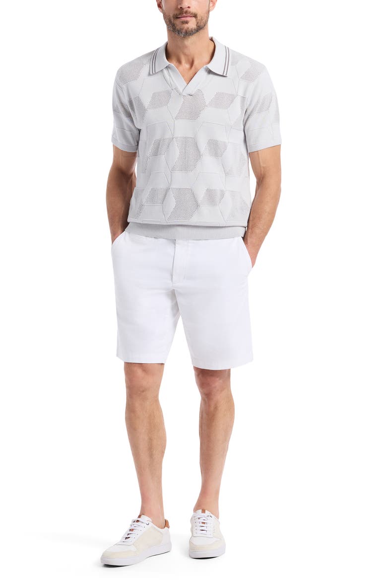 Marcross Short Sleeve Cotton Sweater, Alternate, color, LIGHT GREY