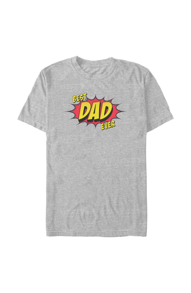 Lost Gods Men's Lost Gods Comic Best Dad Ever  Graphic T-Shirt, Main, color, Sport Grey