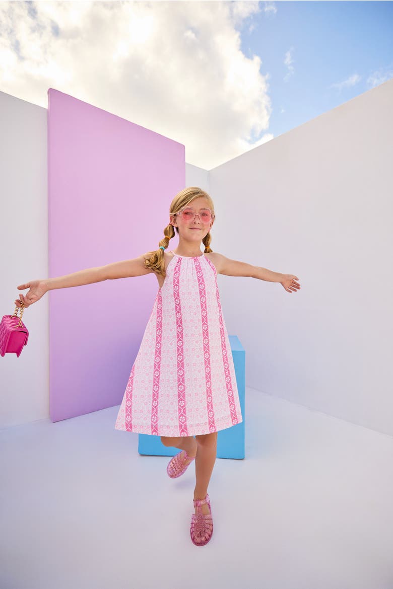 Kids' Halter Swing Dress, Alternate, color, Valencia Vines