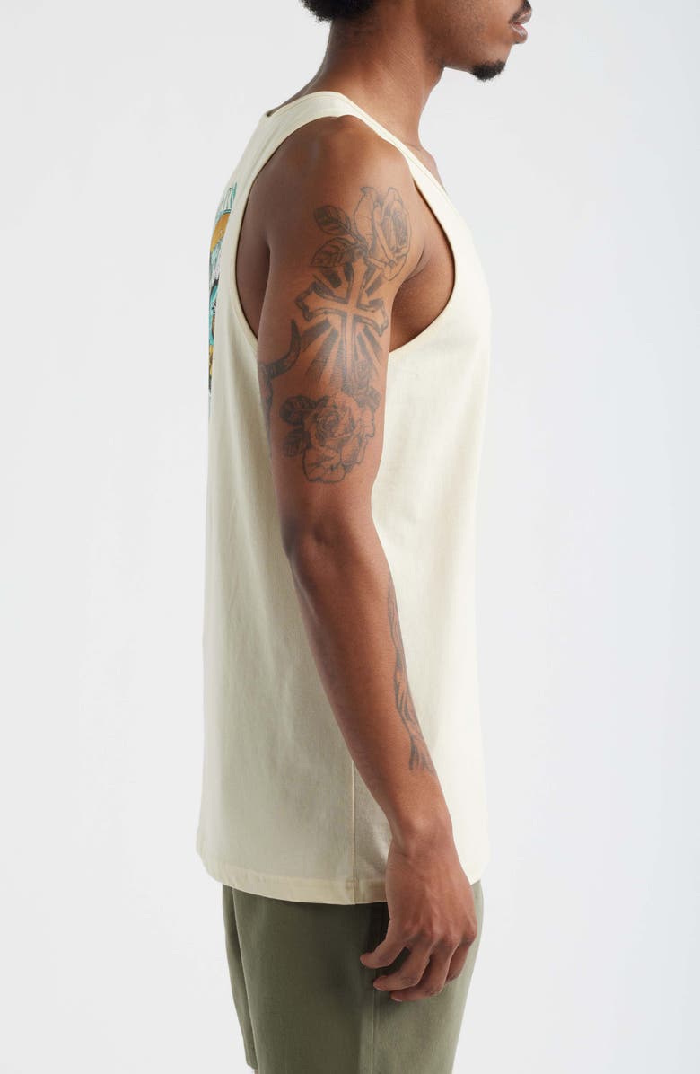 Rip Curl Shred Till Dead Cotton Graphic Tank, Alternate, color, Lemon Ice