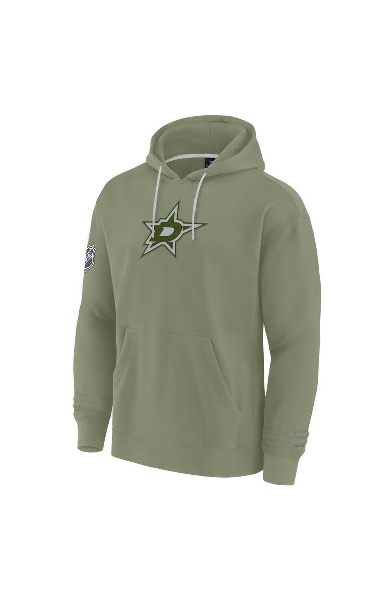 FANATICS Men's Fanatics Olive Dallas Stars Elements Pace Pullover Hoodie, Alternate, color, Olive