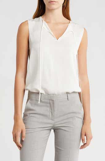 Theory Modern Sleeveless Silk Top