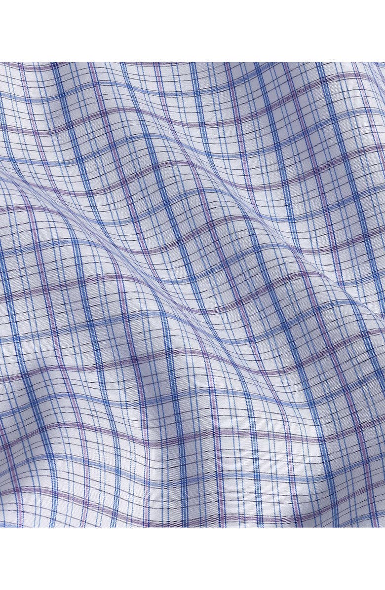 David Donahue Trim Fit Check Dress Shirt, Alternate, color, 