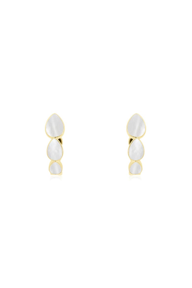 Mother of Pearl Inside Out Hoop Earrings, Alternate, color, Mother Of Pearl