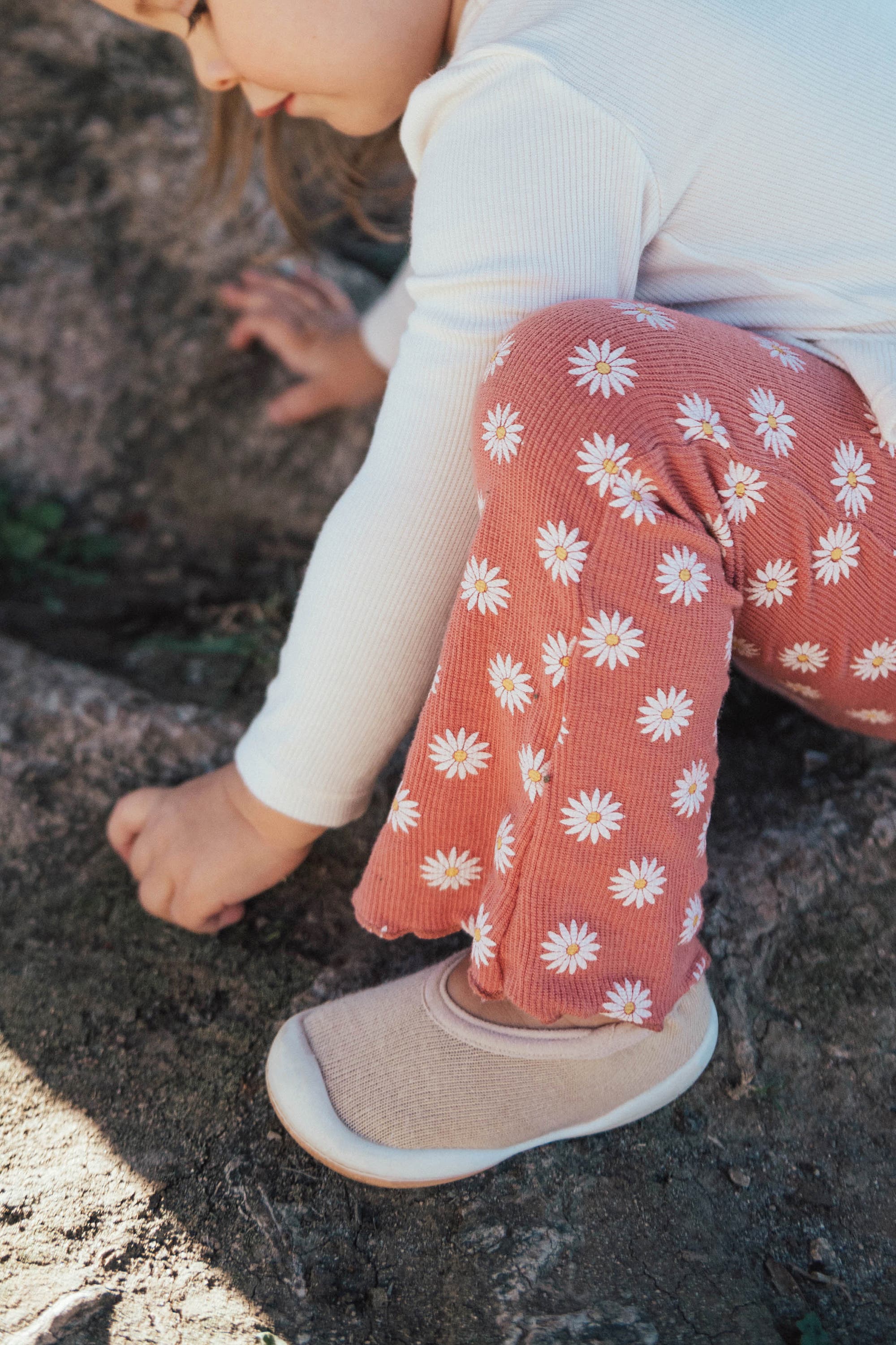 Toddler Sock Shoes Flat - Pastel Pink, Alternate, color, Latte