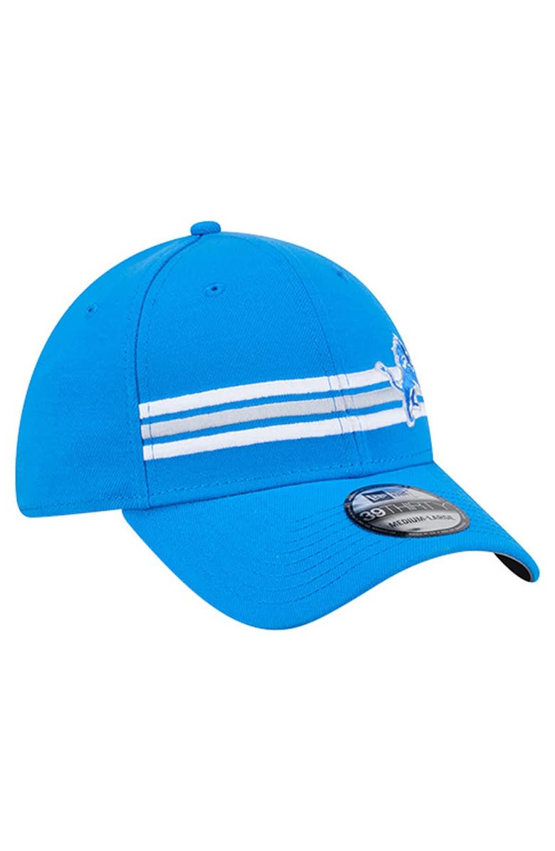 New Era Men's New Era Blue Detroit Lions Stripes 39THIRTY Flex Hat, Alternate, color, Blue