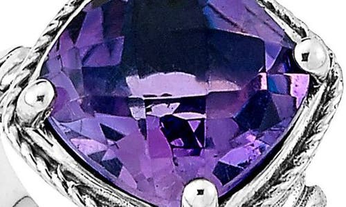 Samuel B. Silver 4.00 Ct. Tw. Amethyst Ring In Purple