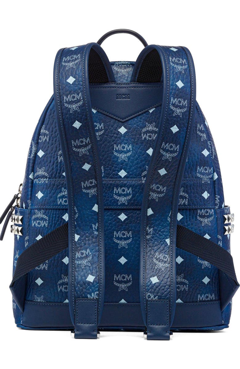 MCM Stark Side Studs Backpack in Visetos, Alternate, color,