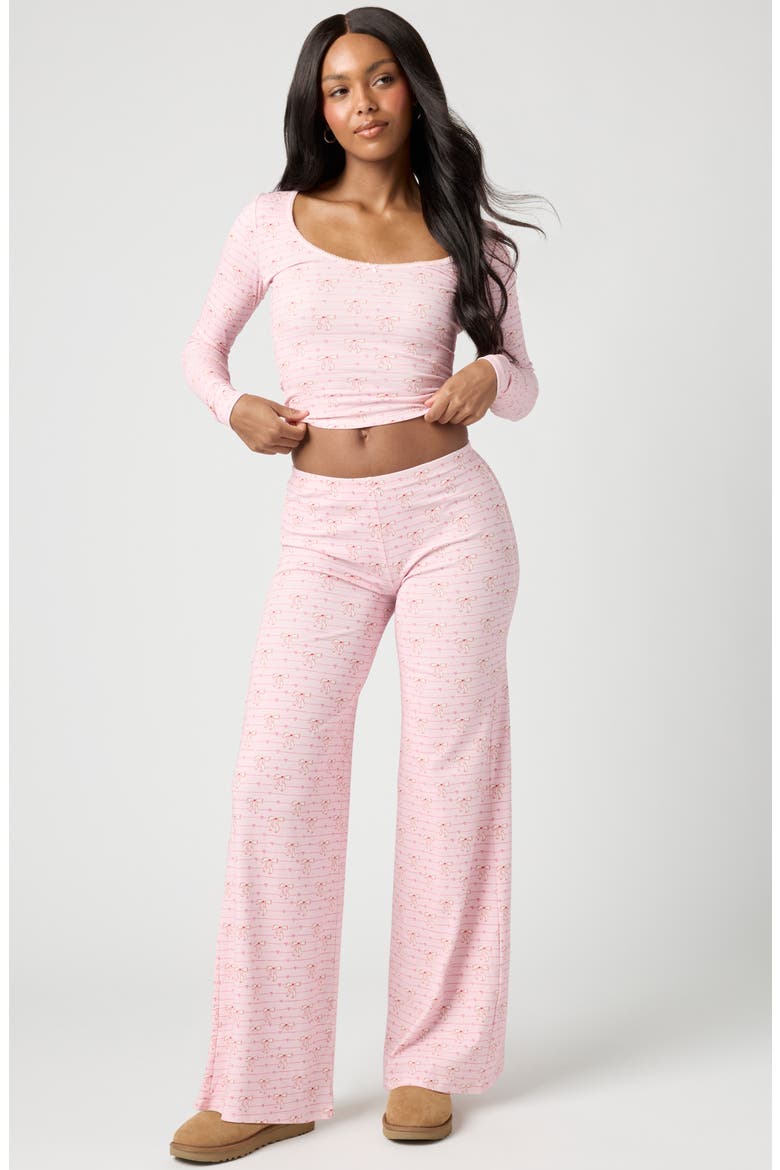 Rib Print Pants, Alternate, color, TIED UP BALSLIP