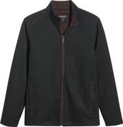 Johnston & Murphy Heathered Knit Zip Jacket