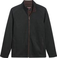 Johnston & Murphy Heathered Knit Zip Jacket
