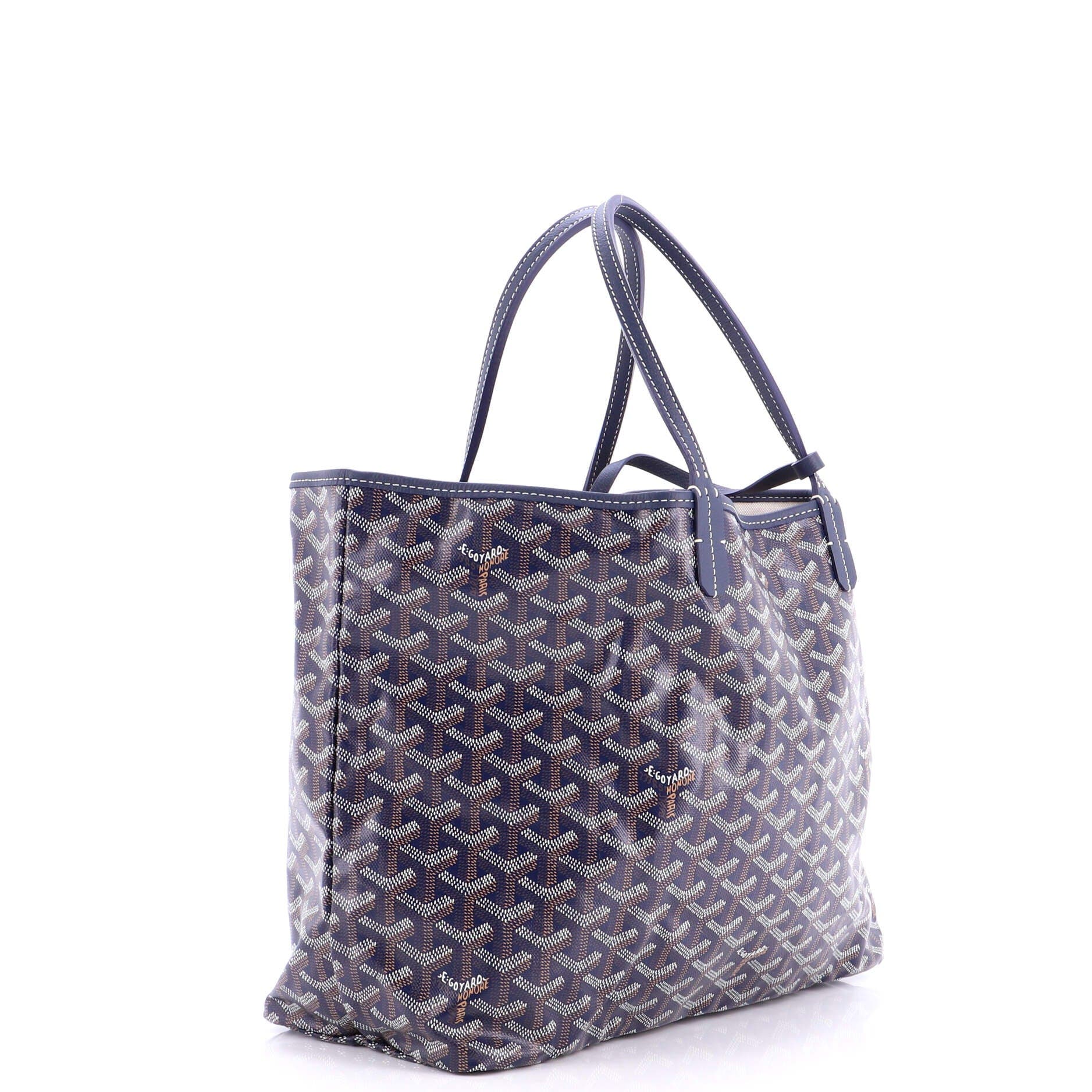 Pre-Owned Goyard Saint Louis Tote Coated Canvas PM, Alternate, color, Blue