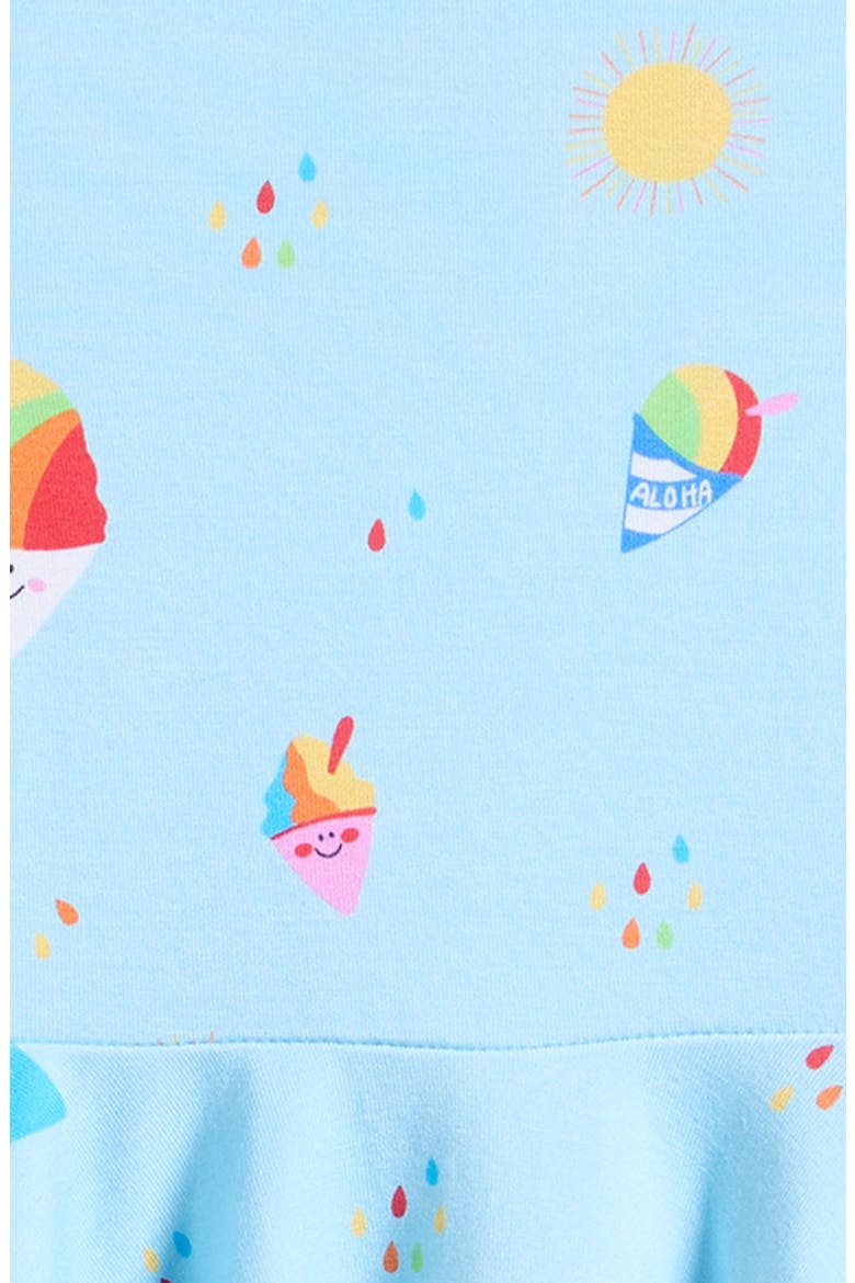 Rainbow Shaved Ice Jersey Dress, Alternate, color, BLUE